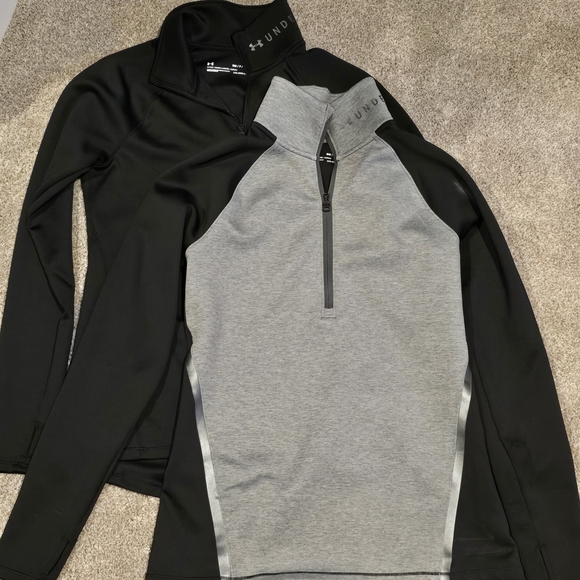 Under Armour Tops - Under Armour Women's Zip-Up Sweaters in Black and Gray